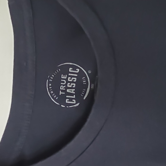 True Classic Men's Navy T-Shirt - Size L - Picture 2 of 5